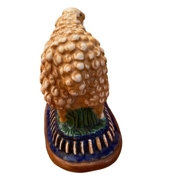 1930\'s Italian Majolica Style Sheep Figure